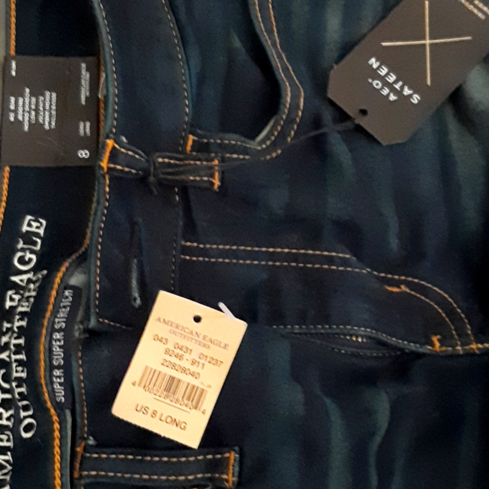 American Eagle jegging low rise 8 long stretch